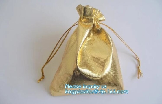 Сумка организатора макияжа различного мешка Drawstring Pu Брауна размера кожаного косметического выдвиженческая с Drawstring Bagease