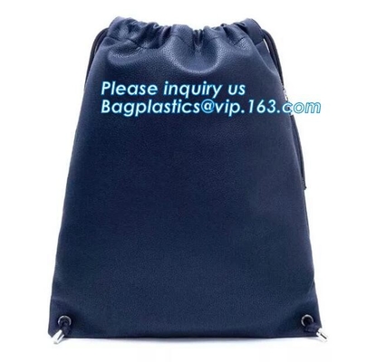 Мягкая самая лучшая продавая сумка Drawstring кожи Pu, сумка мешка Drawstring наушников наушника PU кожаная, Bagease, Bagplastics