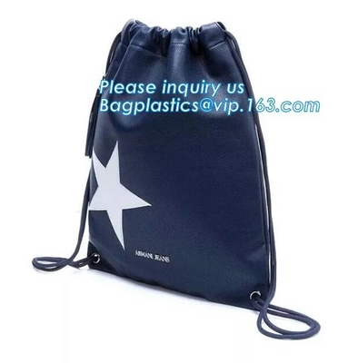 Мягкая самая лучшая продавая сумка Drawstring кожи Pu, сумка мешка Drawstring наушников наушника PU кожаная, Bagease, Bagplastics