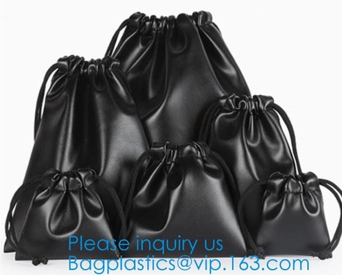 Сумки Drawstring роскошного организатора макияжа мешка PU логотипа золота кожаного выдвиженческие мини, Pu сыпни подарка ювелирных изделий кожаный рисуют