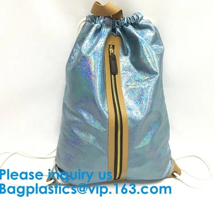 Водоустойчивая сумка мешка Drawstring pu кожаная для ювелирных изделий, бесплатной доставки цвета черного золота Pu Drawstring b кожаной водоустойчивого