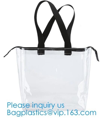Выдвиженческие прозрачные сумки рюкзака Drawstring ясности PVC, выдвиженческий горячий продавая водоустойчивый прозрачный рюкзак d PVC