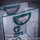 Логотип фирменного наименования нестандартной конструкции печатая ясные прозрачные покупки PVC пластиковые носит сумку с bagease ручки, bagplastics
