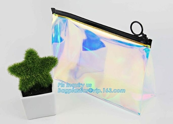 Сумка beachwear винила сумки гигиенической косметикаи pvc слайдера нейлона k косметическая, сумка слайдера полотенца косметическая, пакуя сумка PVC со сползенный