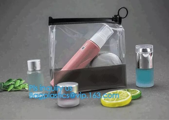 таможня моды толстая ясная розничная напечатала сумку молнии слайдера pvc, сумки застежка-молнии слайдера мини пластиковой молнии косметические с печатью