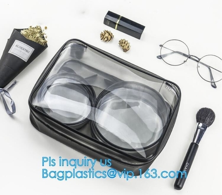сумка PVC сумки макияжа мини ясная косметическая, мешки сумки макияжа PVC Tote ясная прозрачная косметическая сумка перемещения, носит, регулирует