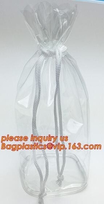 Сумки Drawstring укладывают рюкзак сумка Drawstring PVC, выдвиженческая ясная сумка Drawstring PVC пластиковая, сумка рюкзака drawstring pvc