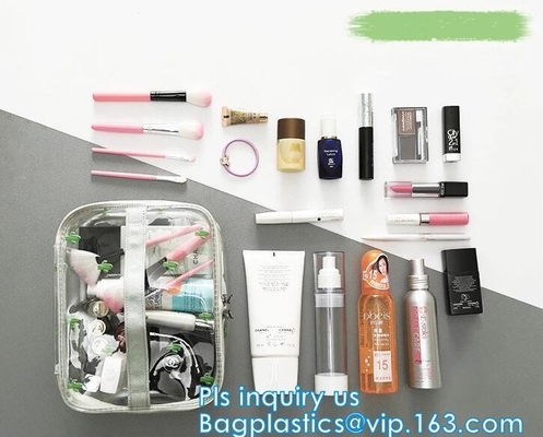 Женщины путешествуют сумки муфты сумки мешка макияжа коробка necessaire мешка организатора макияжа косметической случайная, пакеты drawstring