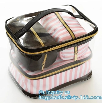 Хозяйственная сумка покупателя сумок Tote PVC ясная, хозяйственная сумка pvc большая, штейновое лоснистое Eco прокатала подгонянный отрегулированный