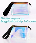Наборы сумки изготовленного на заказ логотипа сияющие голографические косметические, косметическая сумка макияжа, косметическое перемещение сумки, аксессуары моды голографические