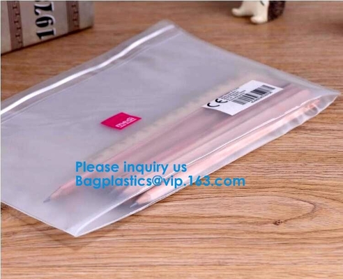 Сумка документа Pvc сумки A5 файла молнии Pvc ясности A4 ясная с красной сумкой конверта Pvc молнии B5 с мешком карты