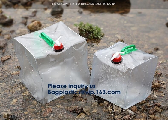 Портативная сумка танка, вода сумки питьевой воды кладет воду в мешки PVC Multicolor зеленой портативной ранга продовольственной безопасности складную кладет в мешки с