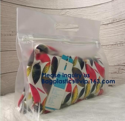 Сумка Pvc k винила мешка Pvc молнии слайдера ясная, сумки Pvc винила пакета упаковка Bagease прозрачной косметическая