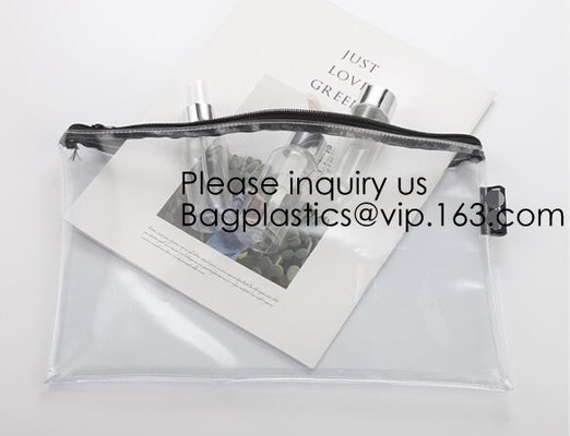 Слайдера документа канцелярских принадлежностей офиса сумка Pvc водоустойчивого пакуя, сумки PVC, сумки ЕВА, сумки молнии, стоит вверх по сумкам молнии