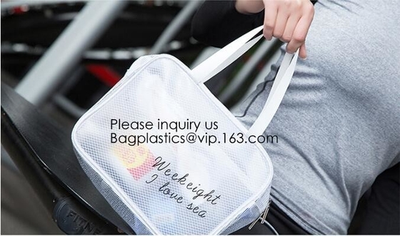 Мешки сумки макияжа PVC Tote ясная прозрачная косметическая сумка перемещения, мешок PVC водоустойчивого макияжа сумки гигиенической косметикаи косметический