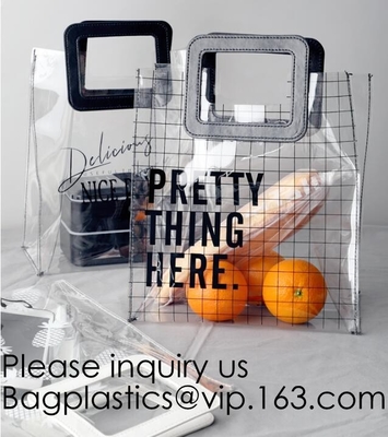 Сумка сумки сумки Tote Pvc Амазонки eBay горячая продавая ясная прозрачная, Tote PVC оптовой продажи стадиона прозрачный ясный