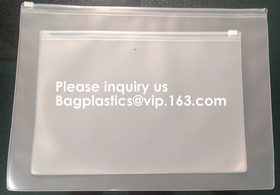 Водоустойчивая ясная пластиковая сумка молнии файла документа PVC A5 замка застежка-молнии, сумки неподвижного карандаша ручки упаковывая, держатель, случай, pac