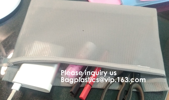 Официальная неподвижная сумка сетки файла с сумкой документа PVC замка молнии в водоустойчивых упаковывая сумках, BAGEASE, BAGPLASTICS