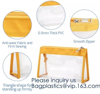 Сумка проездного документа сетки PVC ЕВА Fashional, сумка eva белого запястья перемещения метки частного назначения прозрачные косметические и сумки макияжа