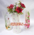 ваза искусственной складной свадьбы pvc декоративной пластиковая, сумка рукава цветка pp пластиковая, роза s прозрачного цветка pp одиночная