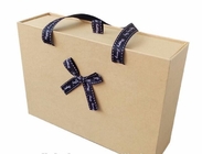 Таможня напечатала подарочную коробку одежды роскошной черной бумажной складчатости картона магнитную с лентой, бумажной подарочной коробкой шоколада для