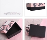 крышка коробки дозора бумаги роскошного изготовленного на заказ подарка упаковывая и низкопробная коробка стиля, логотип свободного образца роскошный изготовленный на заказ вокруг бумажной розовой подачи