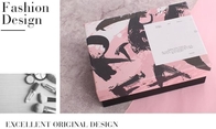 крышка коробки дозора бумаги роскошного изготовленного на заказ подарка упаковывая и низкопробная коробка стиля, логотип свободного образца роскошный изготовленный на заказ вокруг бумажной розовой подачи