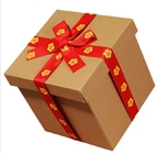 РОСКОШНАЯ бумажная упаковка бумаги свадьбы деревянной подарочной коробки кладет плоскую складывая свадьбу в коробку подарка картона, fla бумаги складчатости магнита