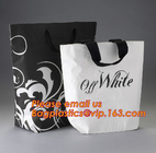 Роскошный штейновый черный ходя по магазинам бумажный мешок с логотипом УЛЬТРАФИОЛЕТОВЫМ для упаковки одежды