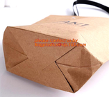 покупки несущей paperbag роскошного подарка нестандартной конструкции напечатанные упаковывая благодарят вас бумажный мешок с вашим собственным логотипом, bagease