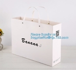 изготовленная на заказ хозяйственная сумка подарка бумаги kraft несущей рождества, сумка бумаги с покрытием заплаты 3D бренда темно-синая для ба несущей игрушки подарка