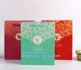 оптовый изготовленный на заказ бумажный мешок Гуанчжоу kraft роскошных магазинов с логотипом, tote бумаги картона черноты сумки kraft бумаги несущей