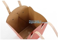 Качество CMYK OEM изготовителя бумажного мешка самое лучшее покрасило сумки цветка сумки подарка Kraft бумажные, подгонянную несущую цветка