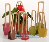 Качество CMYK OEM изготовителя бумажного мешка самое лучшее покрасило сумки цветка сумки подарка Kraft бумажные, подгонянную несущую цветка