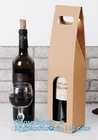 Подгонянная выдвиженческая бумажная сумка вина/сумка вина подарка для вина, носят упаковывая сумки подарка вина изготовленной на заказ печати бумажные с рукой