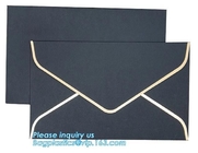 Изготовленный на заказ конверт бумаги Брауна Kraft метки частного назначения логотипа, выполненный на заказ собственный дизайн логотипа красный конверт Bagease письма Kraft бумажный