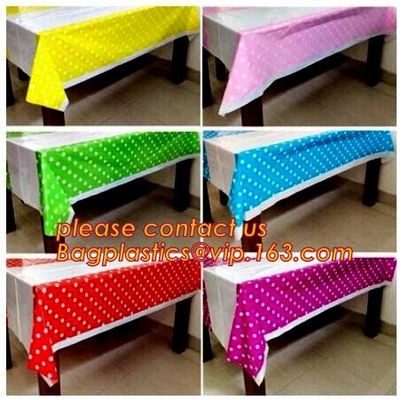 прямоугольник пакета 10Pcs водоустойчивый скатерть пластиковое Tablecover крышки таблицы 137cm x 274cm для события Decorati Patry свадьбы