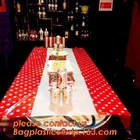 Красочная крышка скатерти ткани таблицы точки польки пластиковая для поставок дня рождения свадьбы/украшения BAGEASE BAGPLASTI