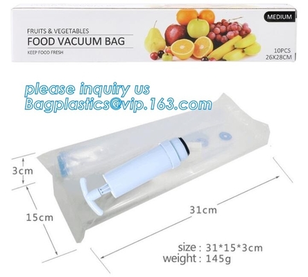 Большое 11" x 50' сумки крена хранения вкладчика еды уплотнителя вакуума товарного сорта, закуска сумки вакуума упаковывая/пластиковое gra еды