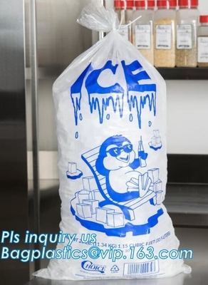 устранимая пластиковая сумка замораживателя куба льда LDPE с калиткой, поставщиками полиэтиленового пакета куба льда, сумкой льда LDPE калитки, притяжкой LDPE