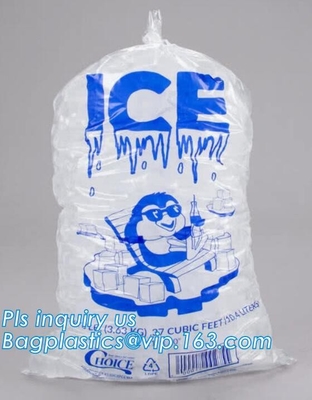 устранимая пластиковая сумка замораживателя куба льда LDPE с калиткой, поставщиками полиэтиленового пакета куба льда, сумкой льда LDPE калитки, притяжкой LDPE