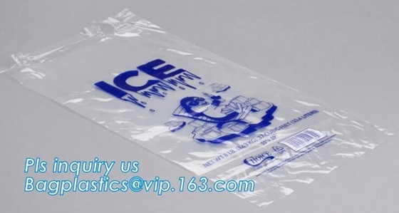 Сумка льда LDPE на крене, дружественных к эко сумках льда калитки, сумках замораживателя льда HDPE/LDPE пакуя на крене, plast ldpe охладителя лета