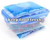 Пакет сумки льда жидкости и плода свежий держа, положенный в мешки ящик для хранения для свежих овощей, устранимая сумка льда куба льда для fr