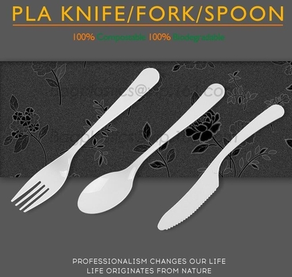 biodegradable и compostable набор столового прибора PLA, набор столового прибора еды, biodegradable ложка вилки ножа столового прибора