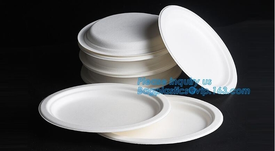 Compostable biodegradable плита кукурузного крахмала плиты обедающего, bagpla плит обедающего элегантного устранимого кукурузного крахмала био пластиковое