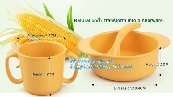 Шар PLA здорового кукурузного крахмала tableware детей biodegradable, салатница плода PLA уникальная ясная, PLA 17oz Eco устранимый