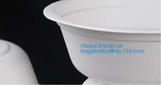 шар сахарного тростника 500ml устранимого eco дружелюбный, Biodegradable устранимый шар багассы сахарного тростника bagease pac 24oz 680ml