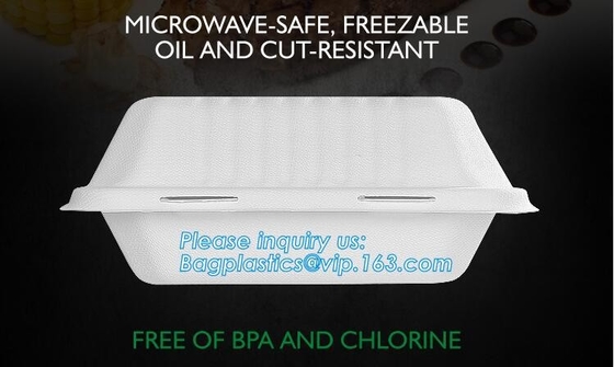 коробка для завтрака пульпы соломы, дружественный к эко tableware PLA, набор dinnerware, здоровый tableware, контейнеры упаковывая раковину багассы