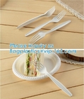 biodegradable compostable tableware dinnerware столового прибора CPLA, cultery PLA compostable, cultery/ложка/вилка/нож, bagease pac