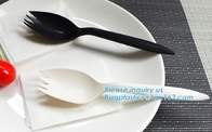 Устранимые Biodegradable ложка/столовый прибор ножа вилки кукурузного крахмала для еды, compostable устранимого ножа CPLA пластикового с